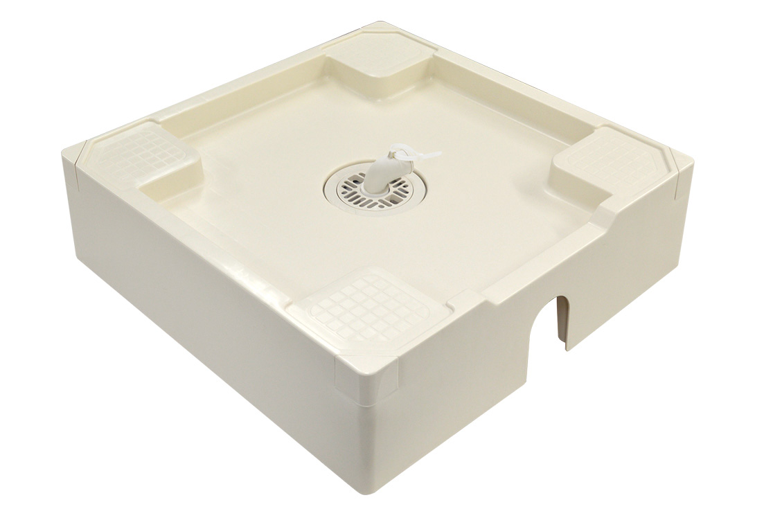 【テクノテック】床上配管対応防水パン　TPU640-W1-FN　アイボリーホワイト